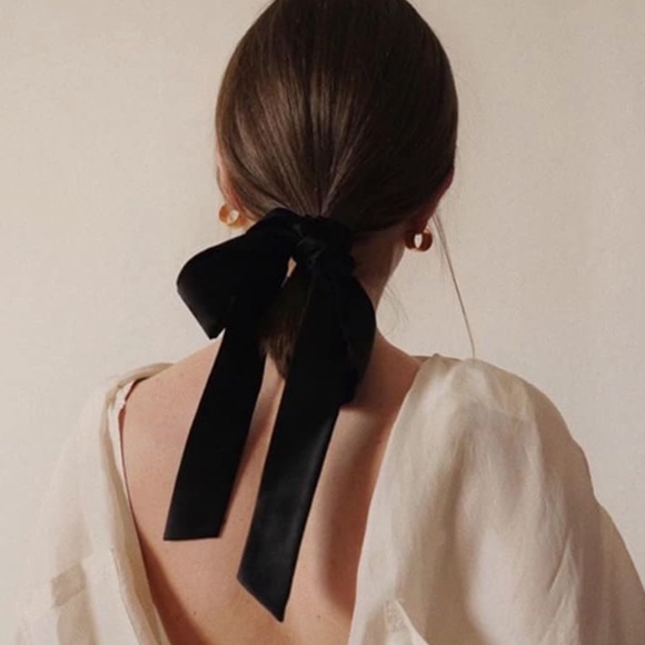 Echo Navy Satin Neck Scarf - Picture 4 of 6